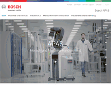 Tablet Screenshot of bosch-apas.com